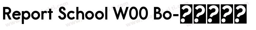Report School W00 Bo字体转换